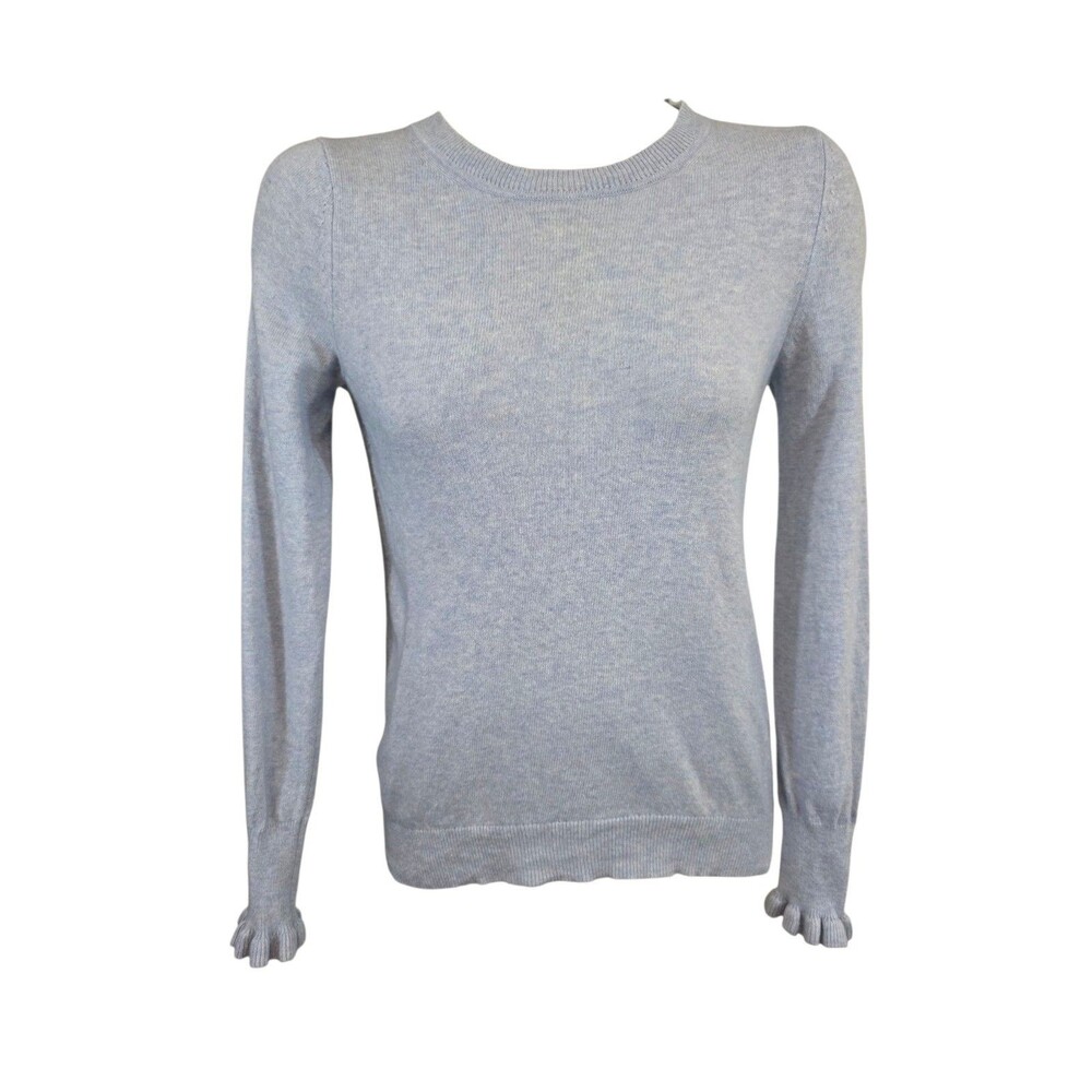 Banana Republic Sweater Womans Extra Small Blue Flipucci Italian Yarn Cashmere